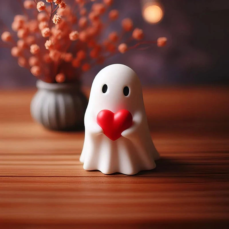 Cute Ghost Statue, Ghosts Small Scary Ghost Figurines, Halloween Home Decorations, Coffee Table Centerpieces Shelf